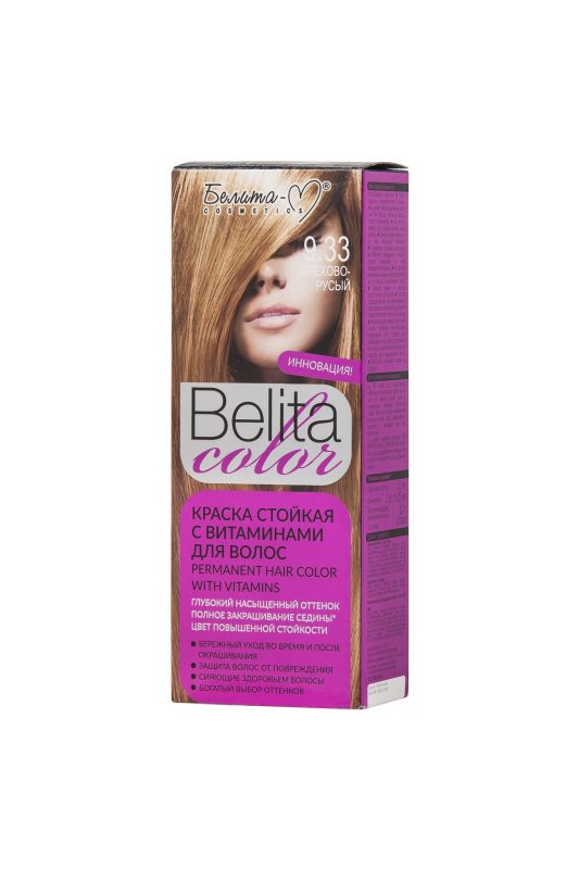 Belita M Permanent hair dye with vitamins 09.33. hazelnut brown